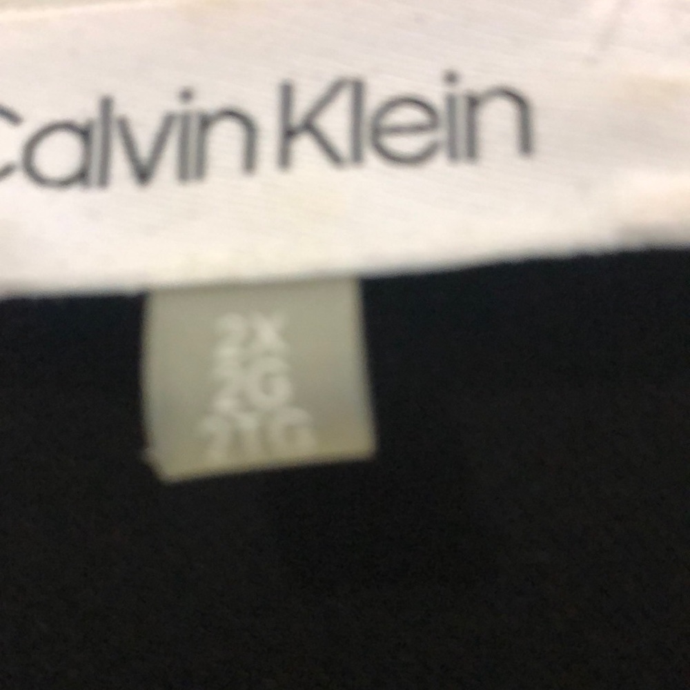 Calvin Klein black with white trim